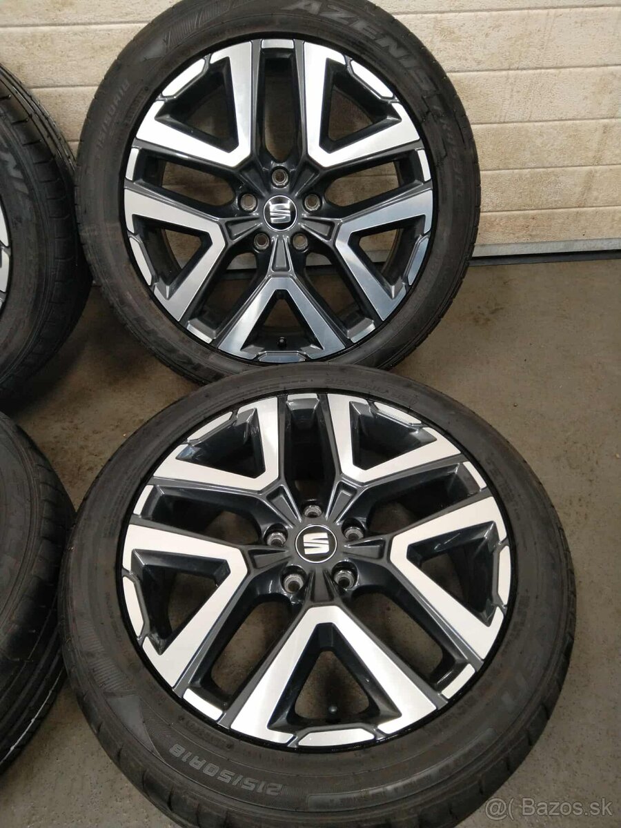 18" SEAT ATECA,ŠKODA,VW,AUDI + pneu originál. - 3
