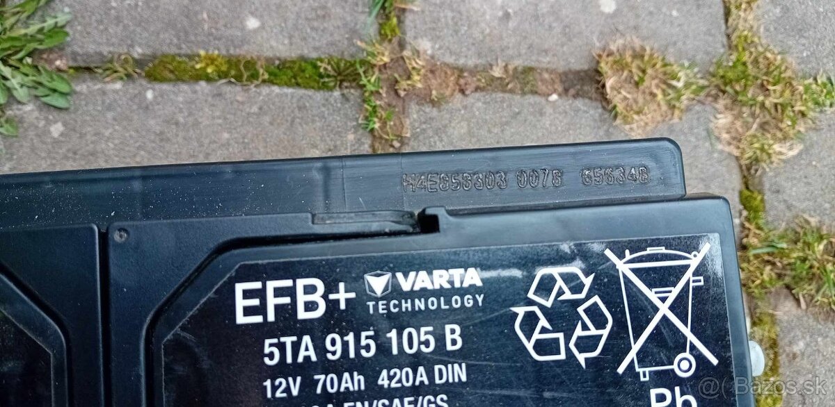 Bateria VARTA EFB +70 Ah 420 A a EXIDE 235 Ah 1300 A - 3