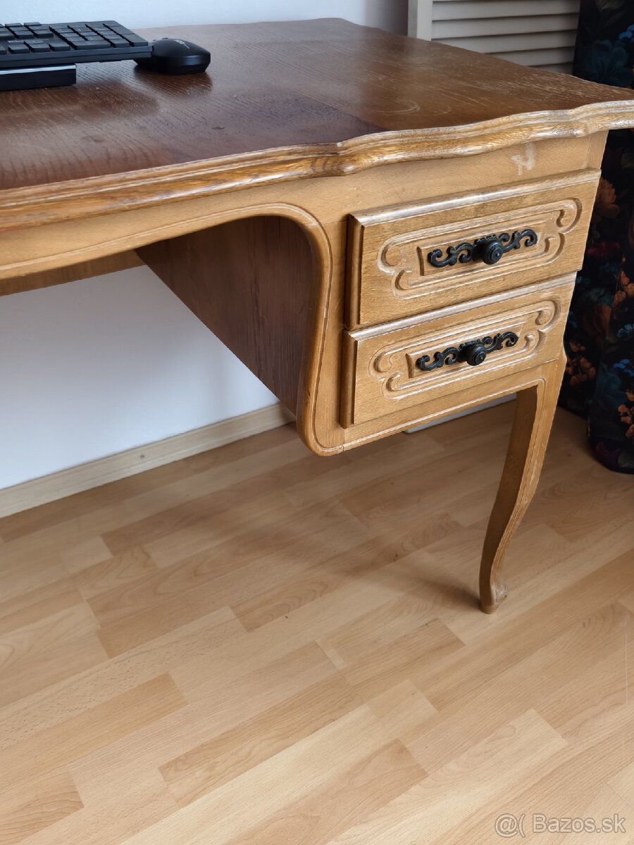 Starý drevený písací stôl - 3