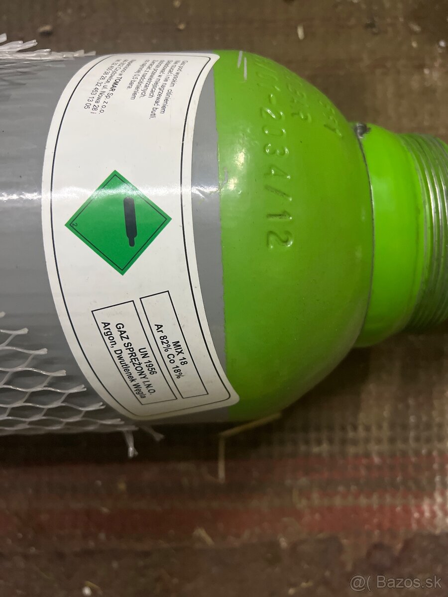 Argon mix nová plná fľaša 8l - 3