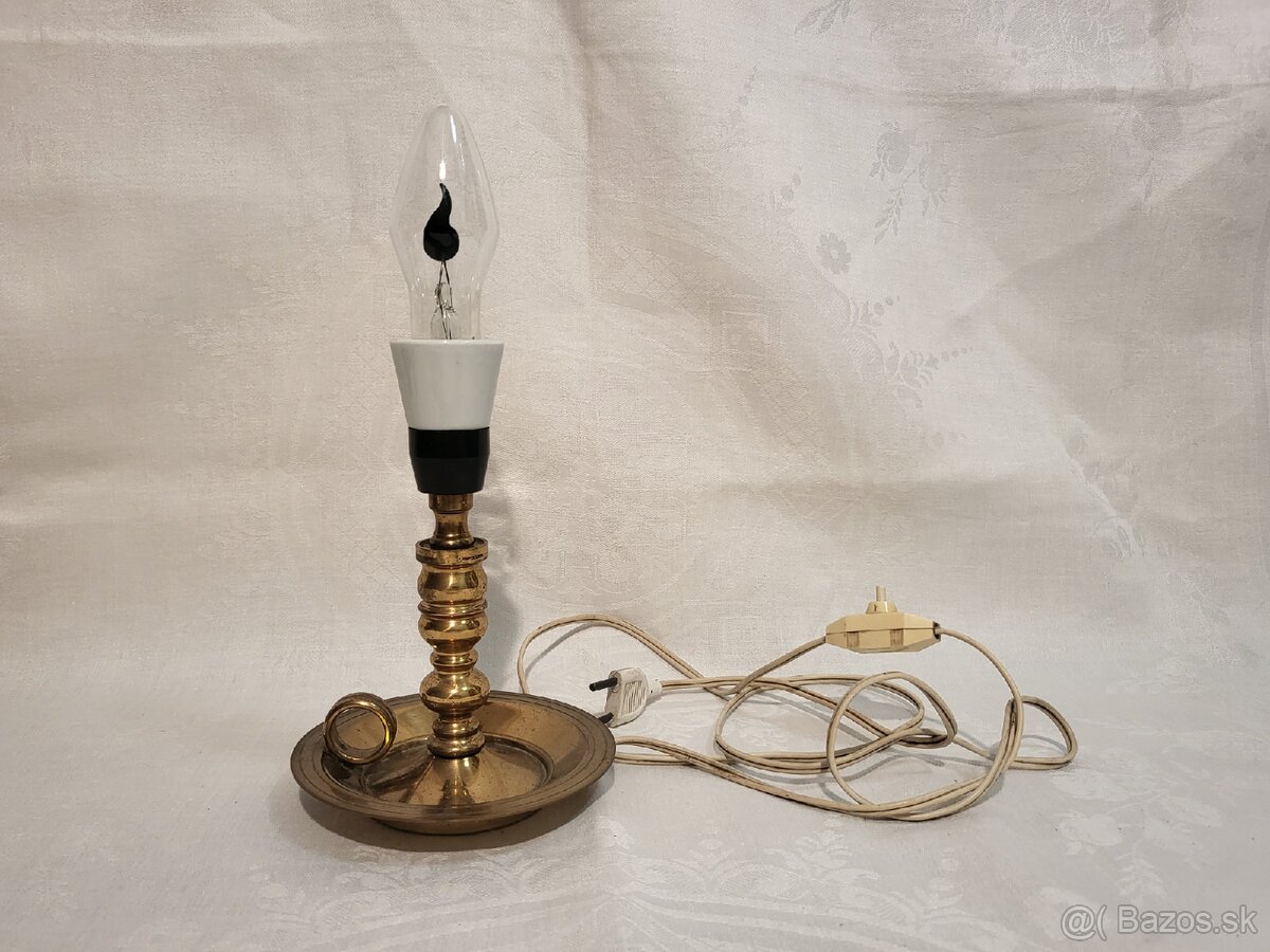 Mosadzny starožitny svietnik - 3