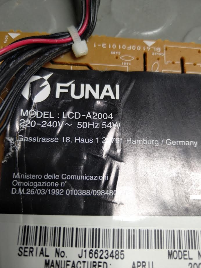 Bl4100f01013-1 matečná doska pre Funai Lcd-b2004 - 3