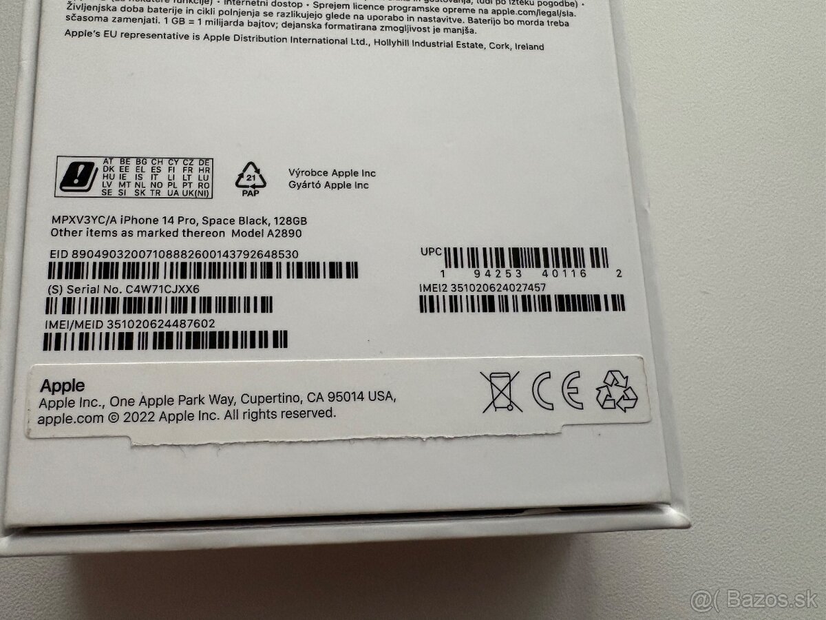 Predám iPhone 14Pro 128GB Space black - 3