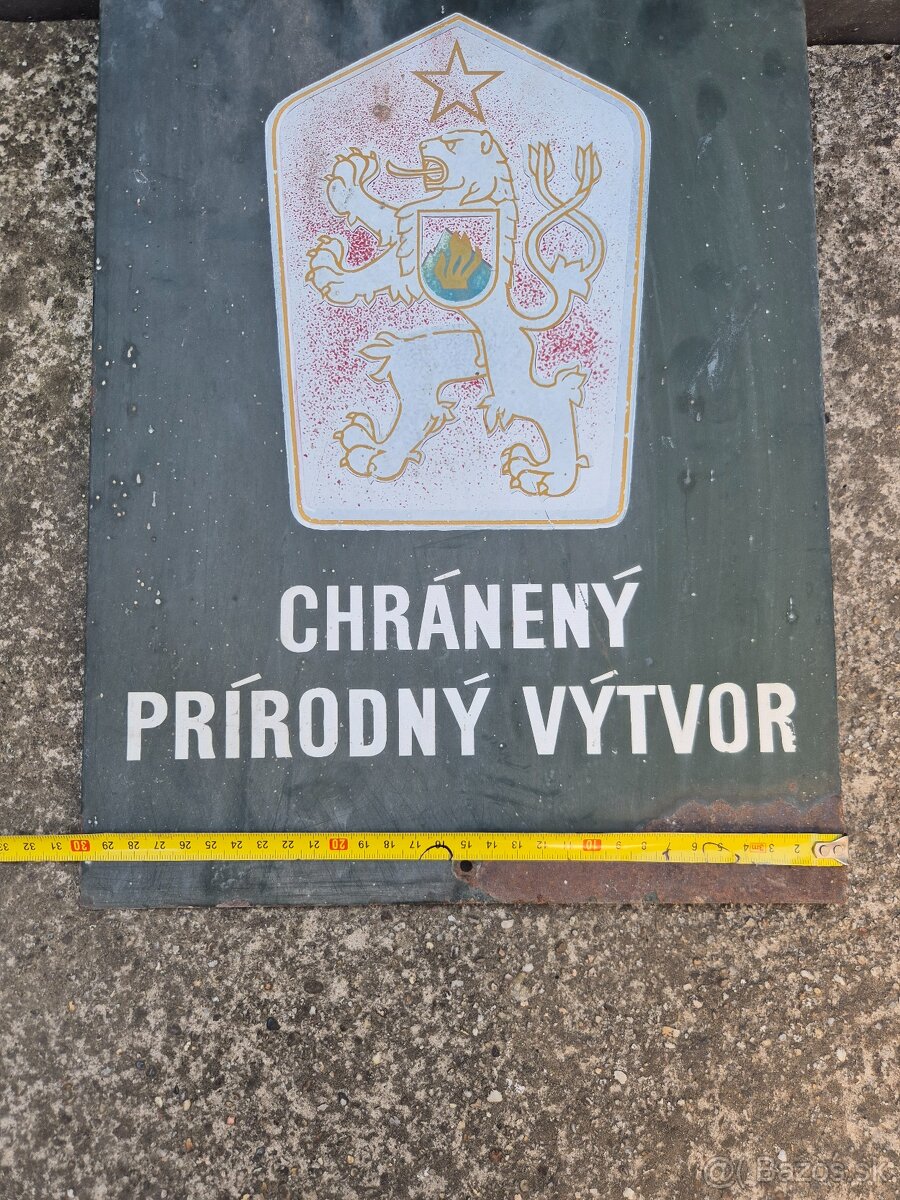 Tabuľa Chránený prírodný výtvor, ČSSR - 3