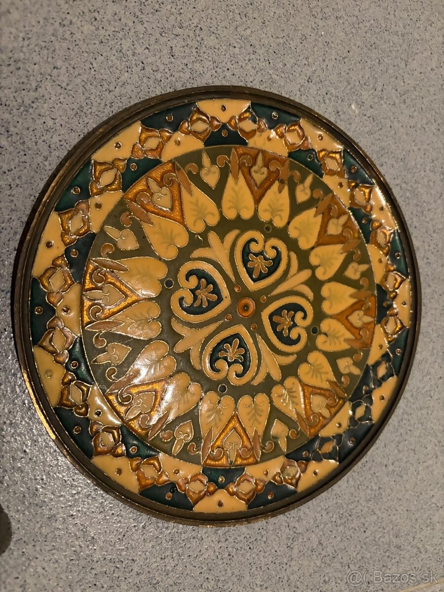 Byzantský bronzový tanier set 3ks - 3