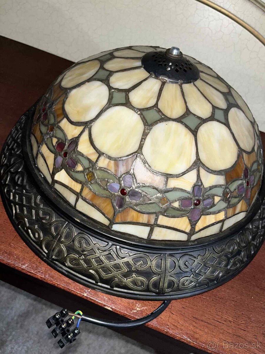 Vintage luster na strop, v štýle Tiffany, v 14, priemer 40 - 3