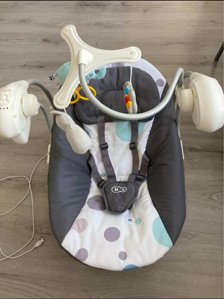 KINDERKRAFT hojdacie lehátko Minky Mint 0m+, do 9 kg - 3