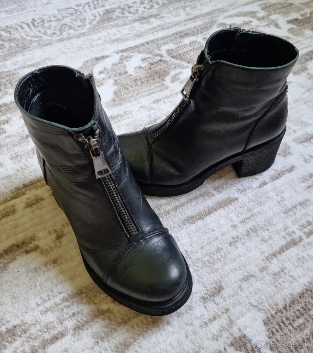 Kožené čižmy Simen vel. 37 - 3