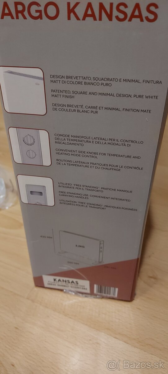 Ohrievač Argo KANSAS - 3