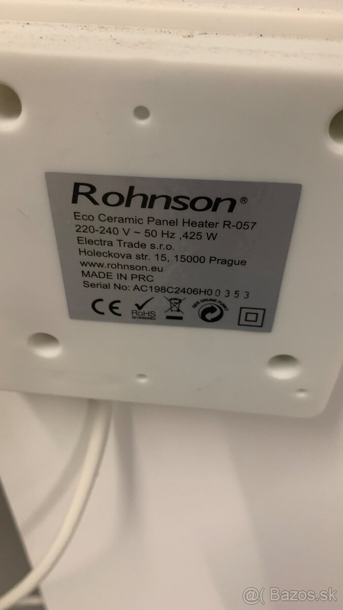 Rohnson Vykurovací panel R-057 - 3
