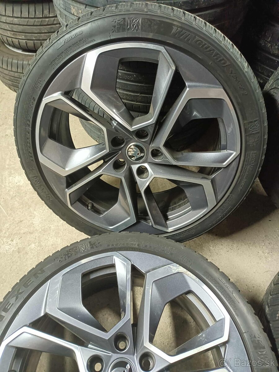 ❄️zimné orig. Škoda 5x112 R19 pneu 225/40 R19 5mm - 3