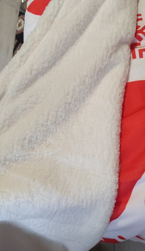 biela vianočná deka - 3