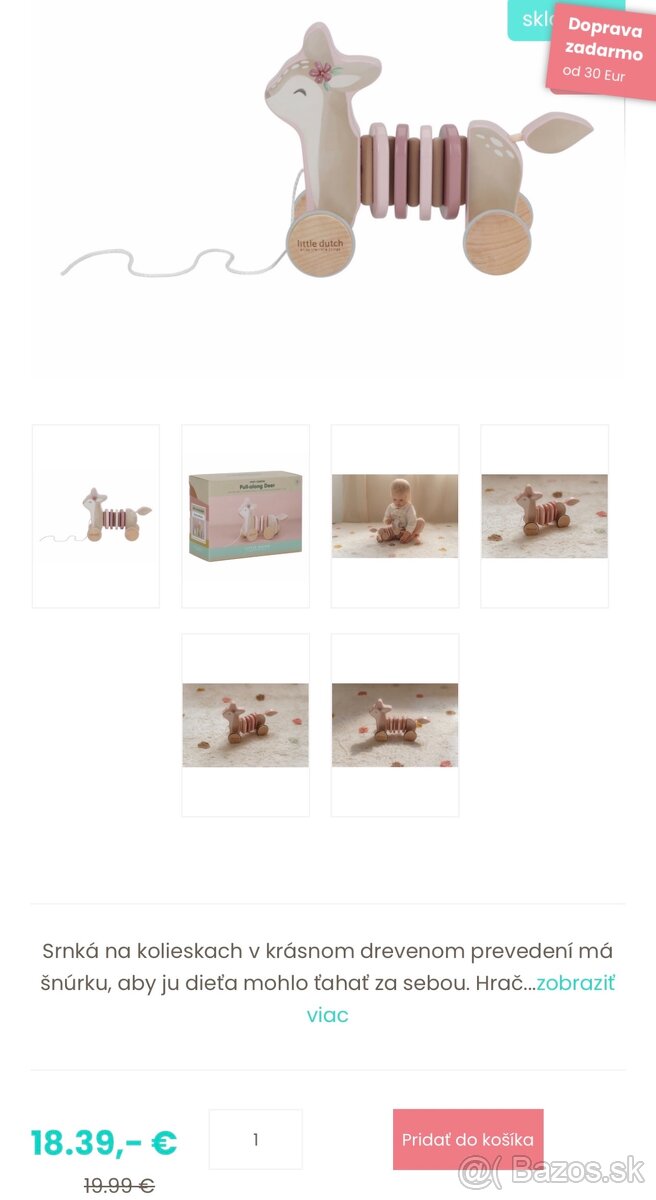 Drevenná srnka Little Dutch - 3