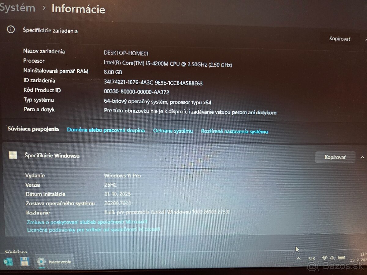 Predám notebook hp probook 650 g1 8gb / 512 ssd hdd - 3