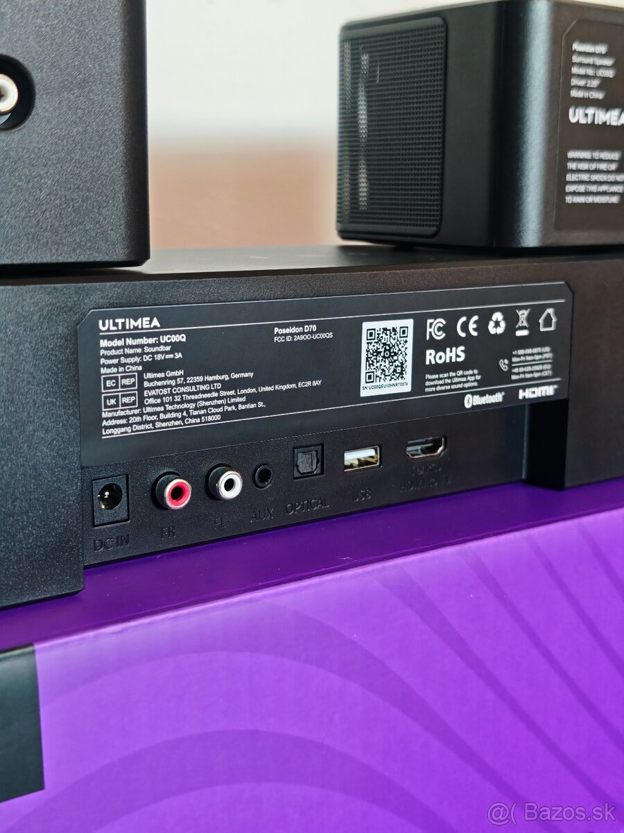 Ultimea Poseidon D70 7.1 bezdrotovy soundbar - 3