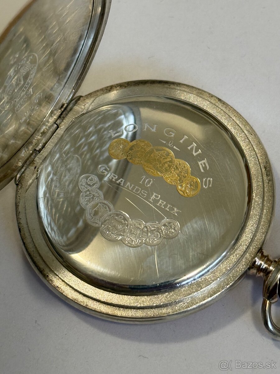 Longines vreckové hodinky strieborné - 3
