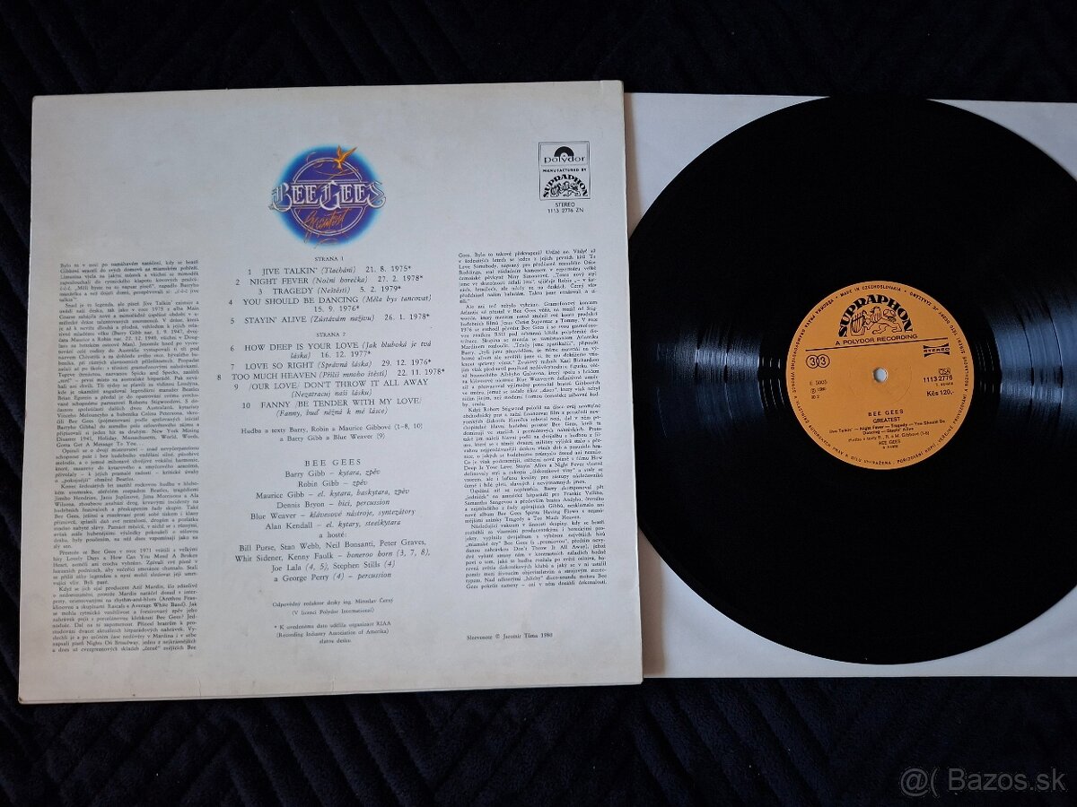 Predam LP vydanie z 90 rokov Bee gees - 3