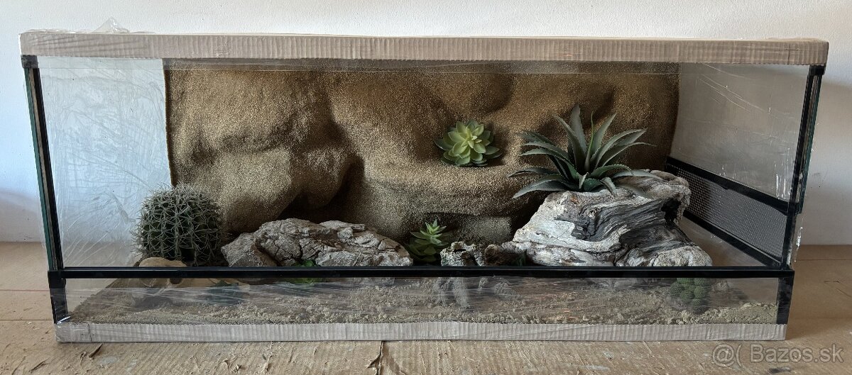 Terárium 100x50x40 s 3D stenou - 3