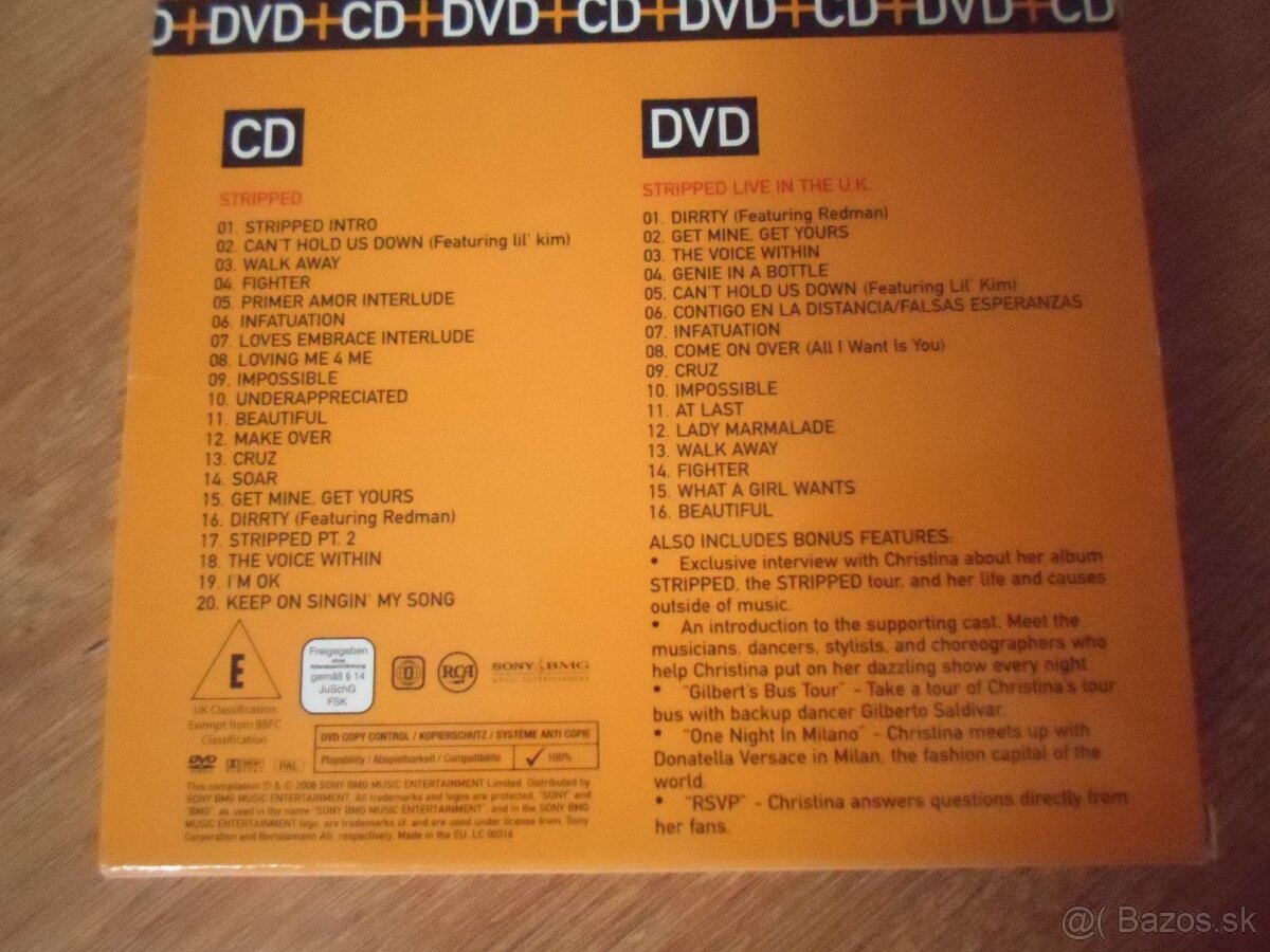 Kvalitné CD+DVD Christina Aguilera Stripped - 3