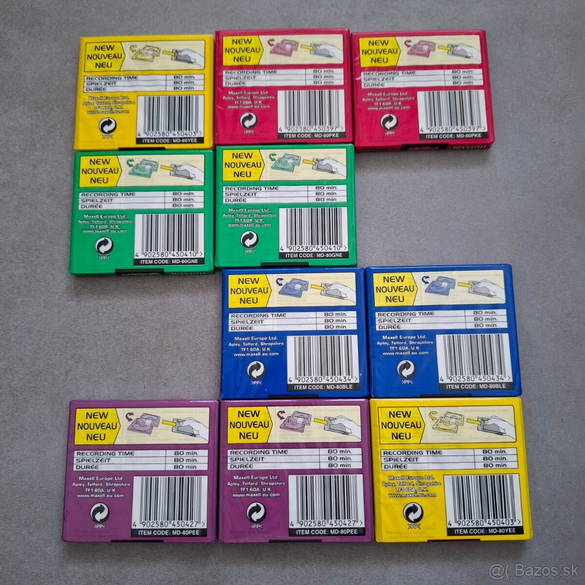 maxell MD80 Colour / 10ks (predaj iba ako celok) - 3
