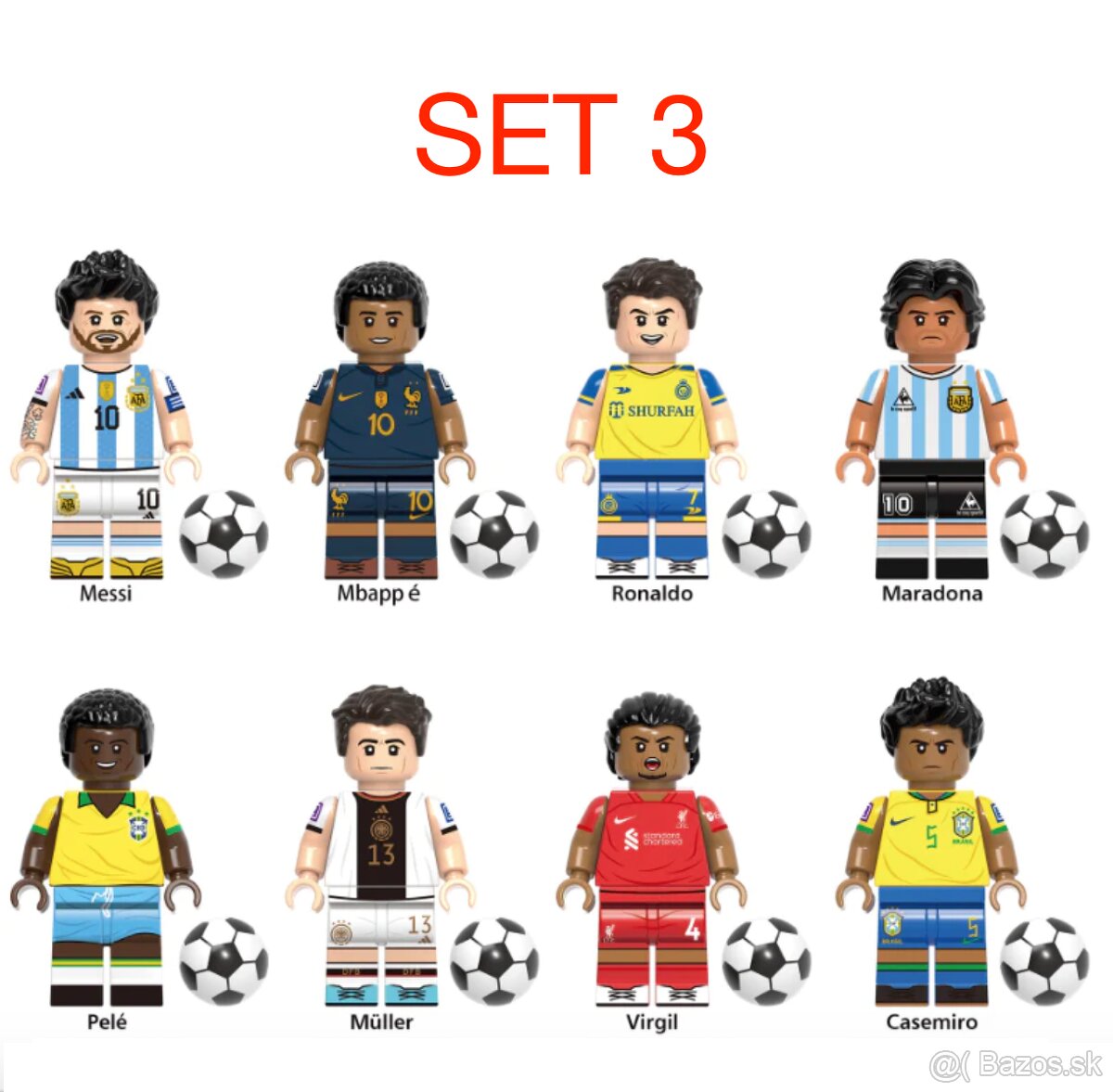 Figúrky futbal + basketbal (8ks) typ lego - nové - 3