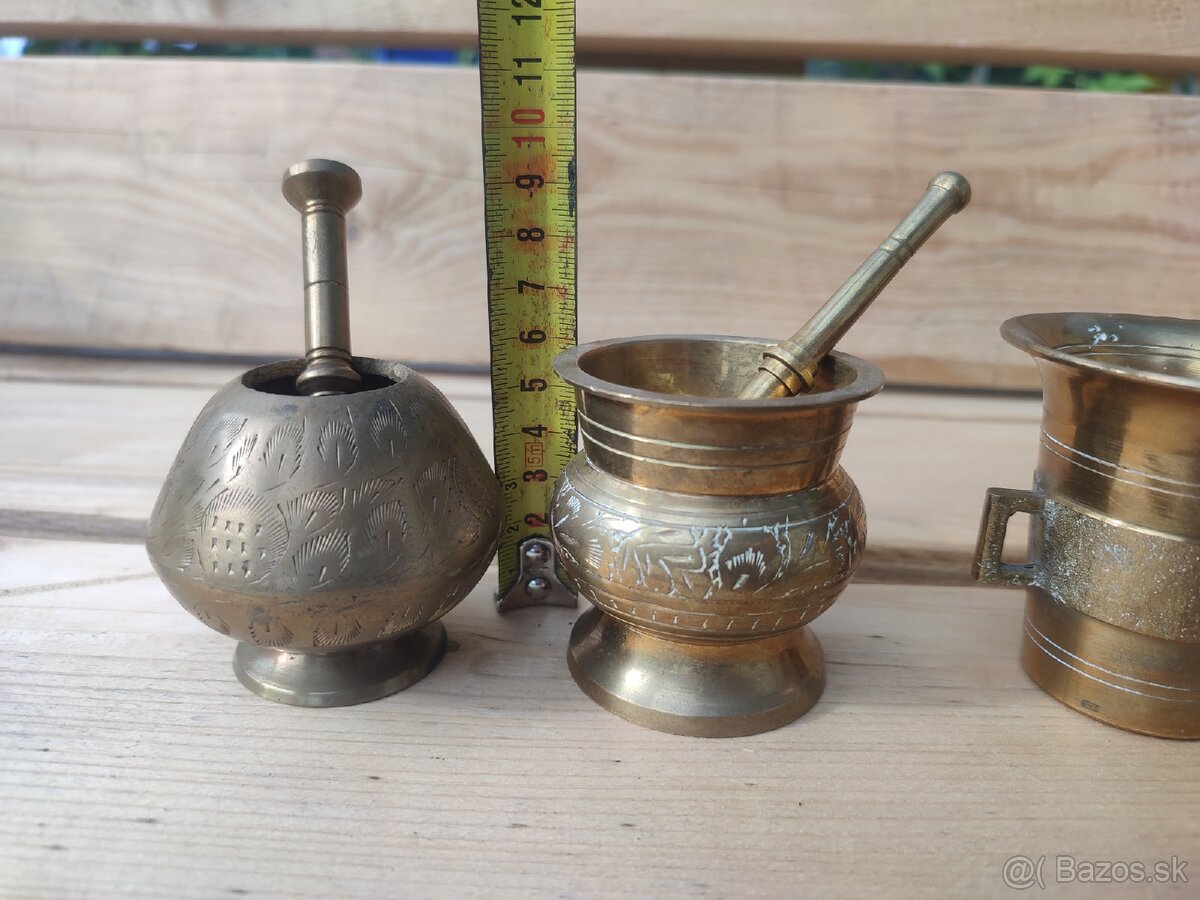 Mosadzné mažiare 15€ kus - 3