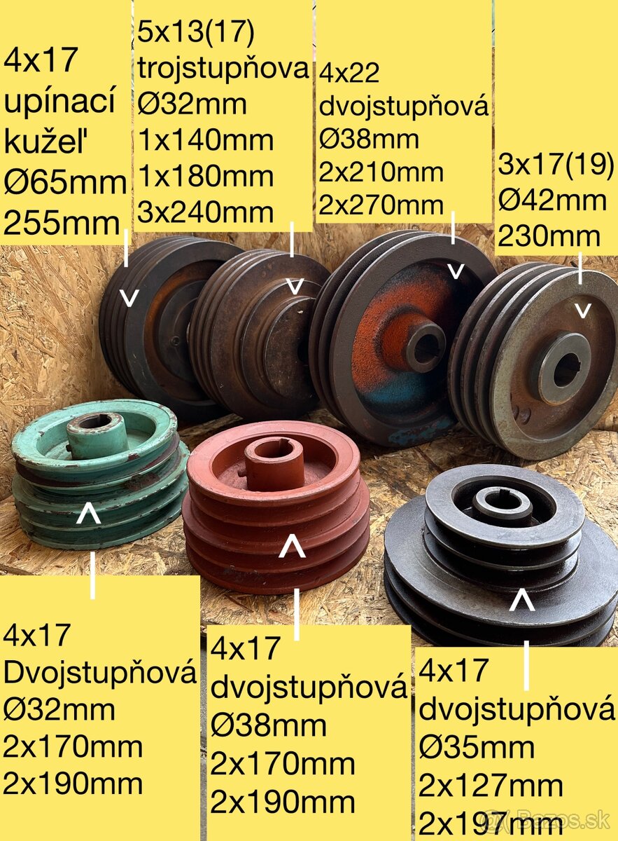 Nd k elektromotorom,spojky,remenice - 3