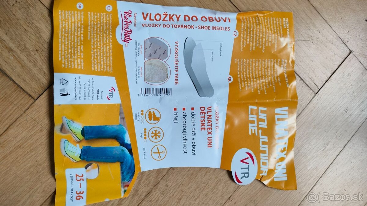 Vložky do bot vel 25 - 36 - 3