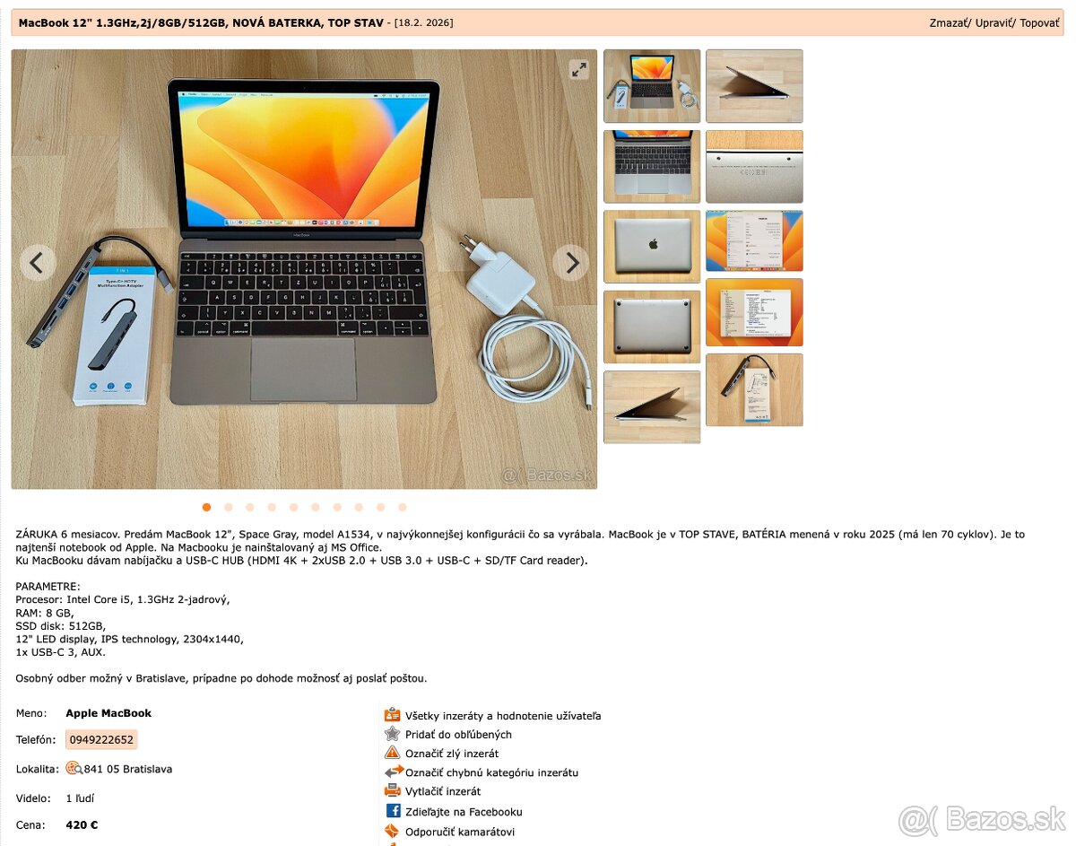 MacBook - ZÁRUKA 6 mesiacov - 3