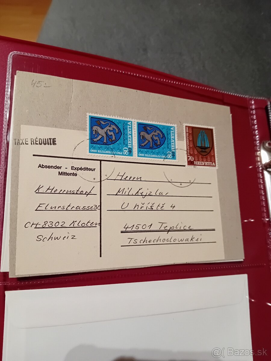 Album Švajčiarsko FDC - 3