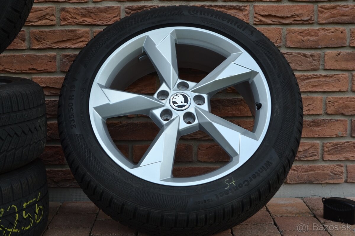 5x112 R19 Zimna sada na Skoda Kodiaq + 235/50 R19 Cont. - 3