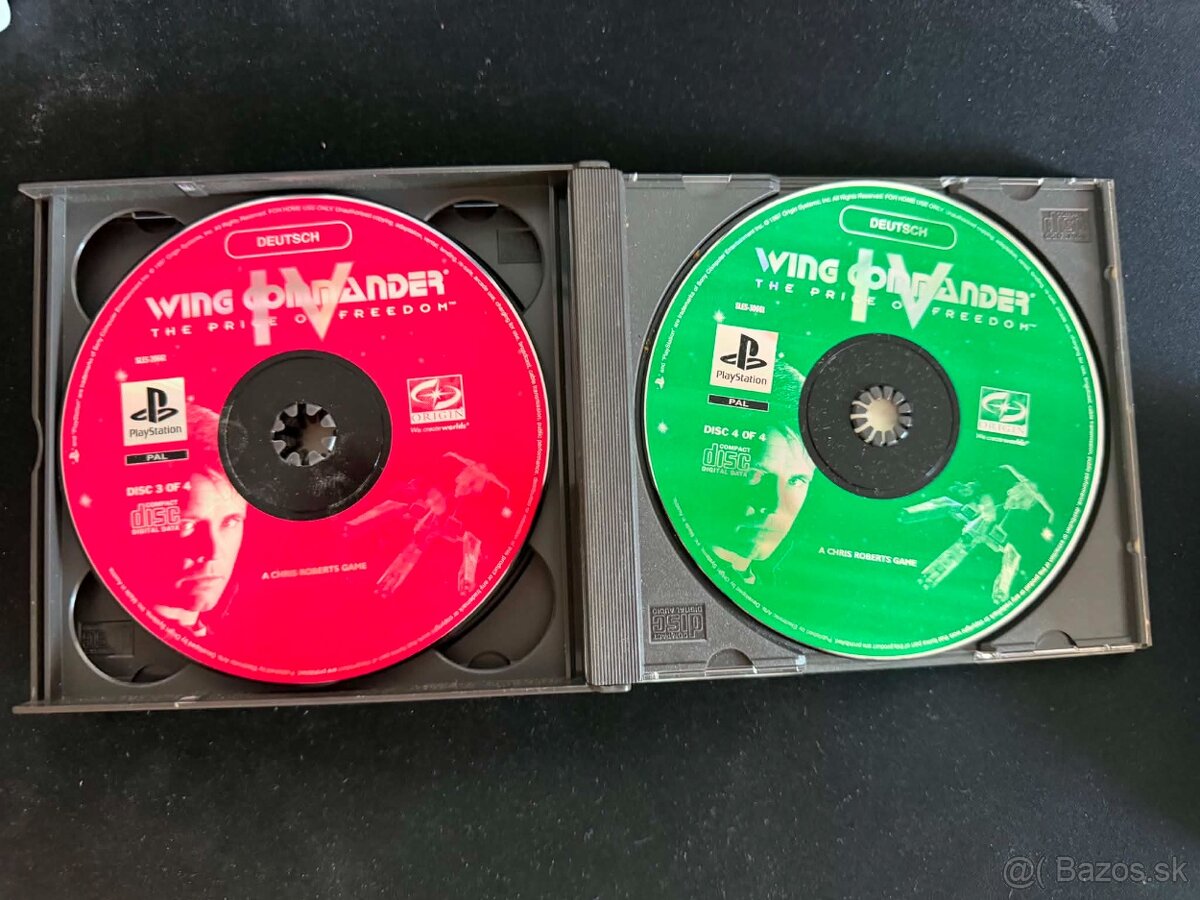 Wing Commander IV PS1 / Black Label / 4 Disky - 3