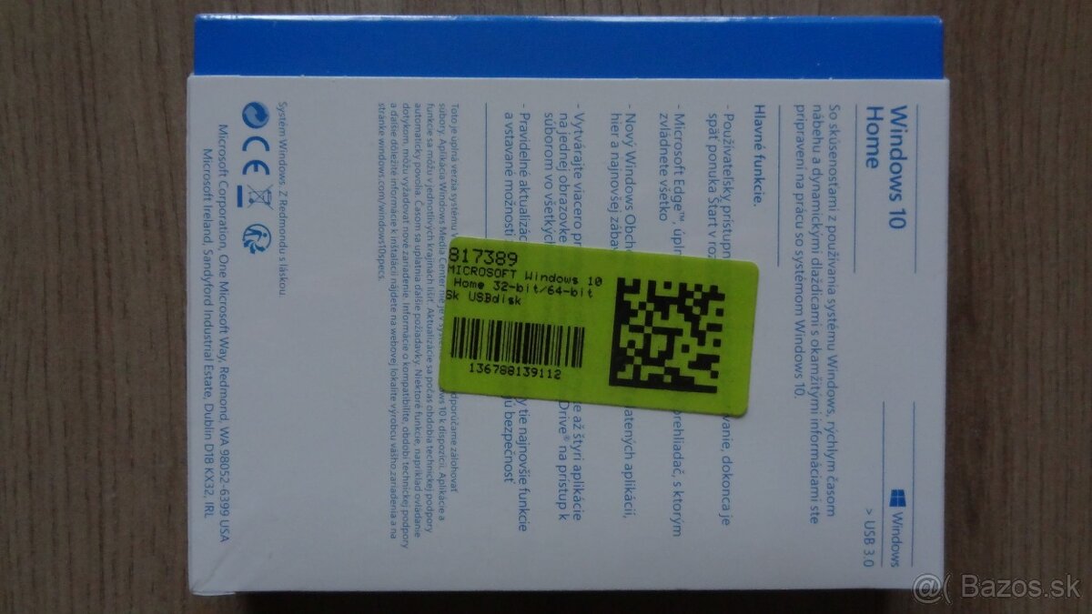 Predám prvú verziu Windows 10h-krabicová, plná verzia - 3
