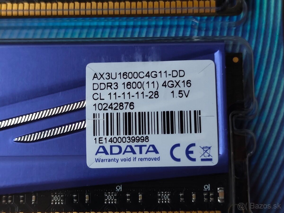 Pamäť 8GB DDR3 ADATA XPG - 3