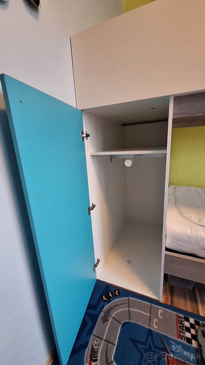 Poschodová posteľ so skriňou - 3