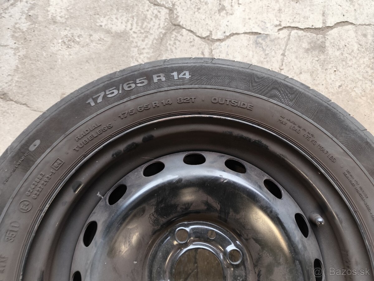 Sada renault Plechové disky+pneu 14" - 3