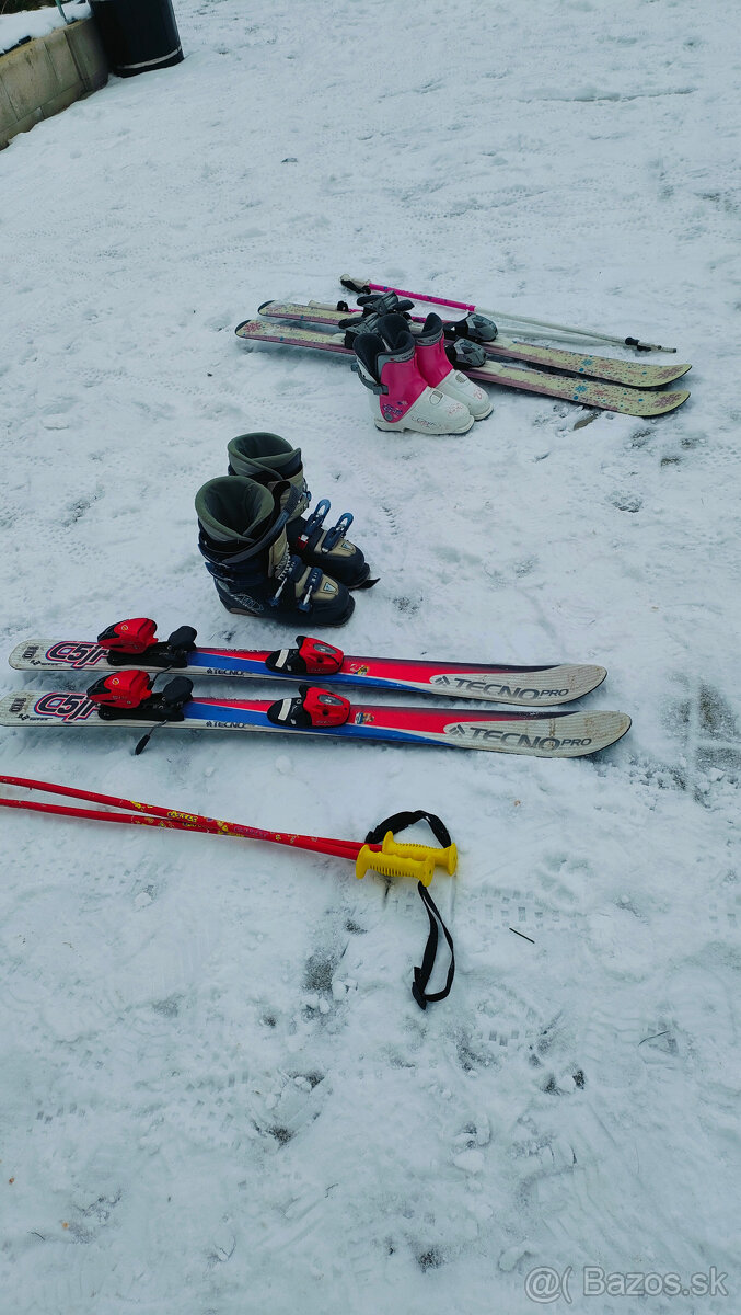dievčenské lyže + lyžiarky - 3