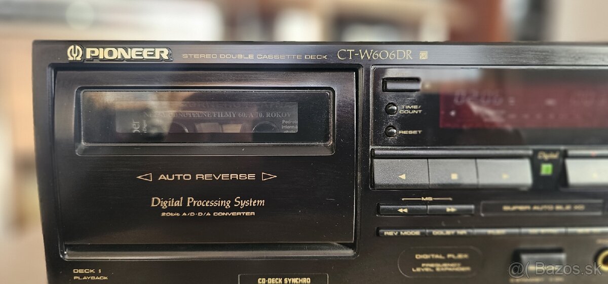 PIONEER cassette double deck CT-W606DR Magnetofón - 3