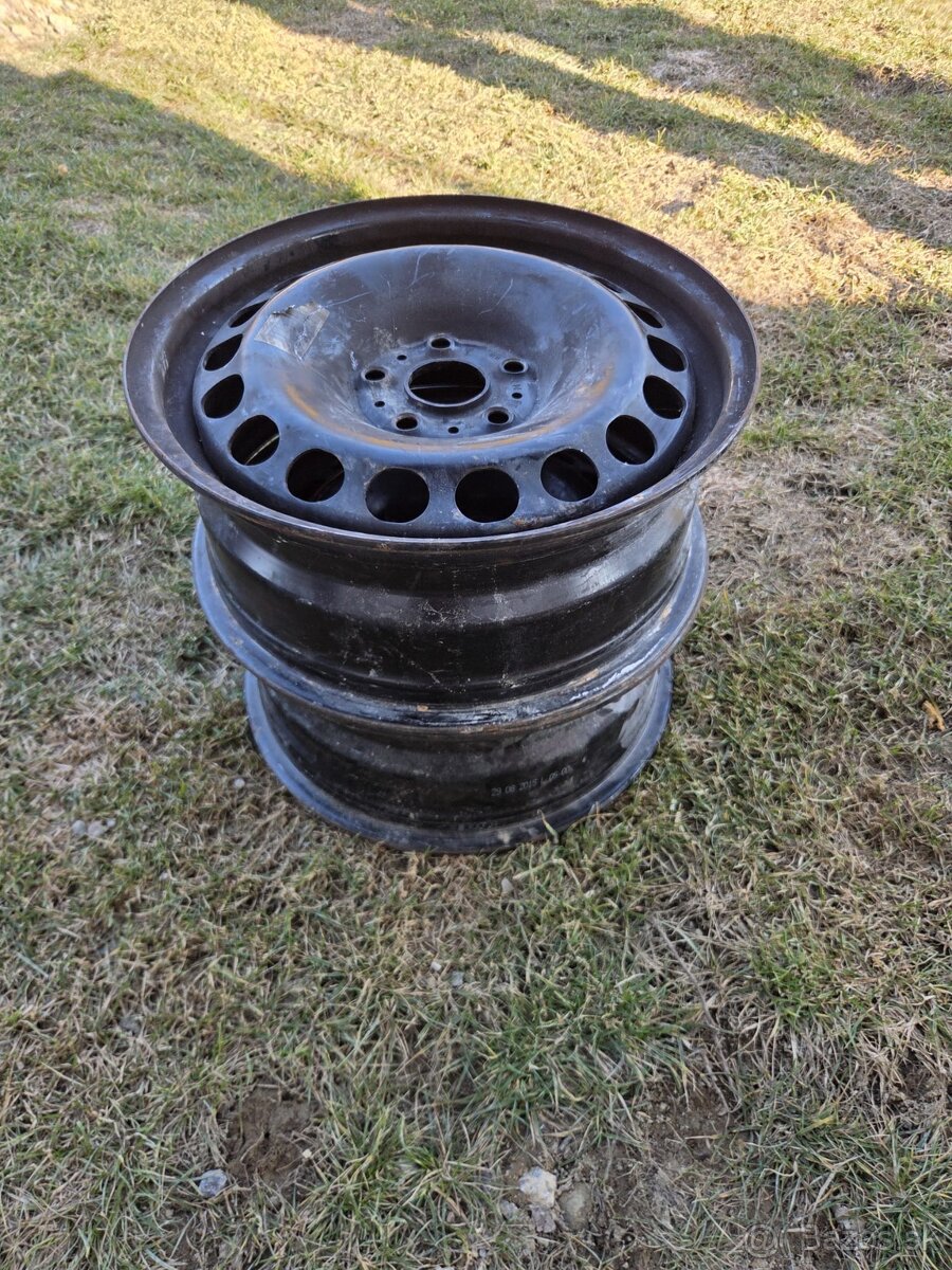 Predám plechové disky VW R16 5x112 - 3