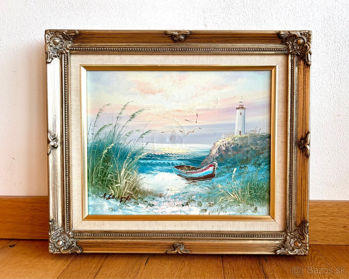 Starý obraz olejomalba - 3