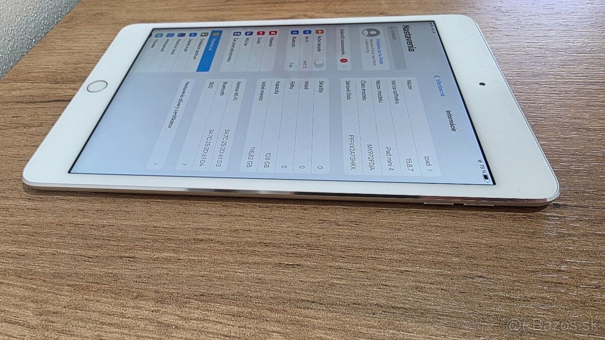 Ipad 4 mini v bielej farbe 128Gb - 3