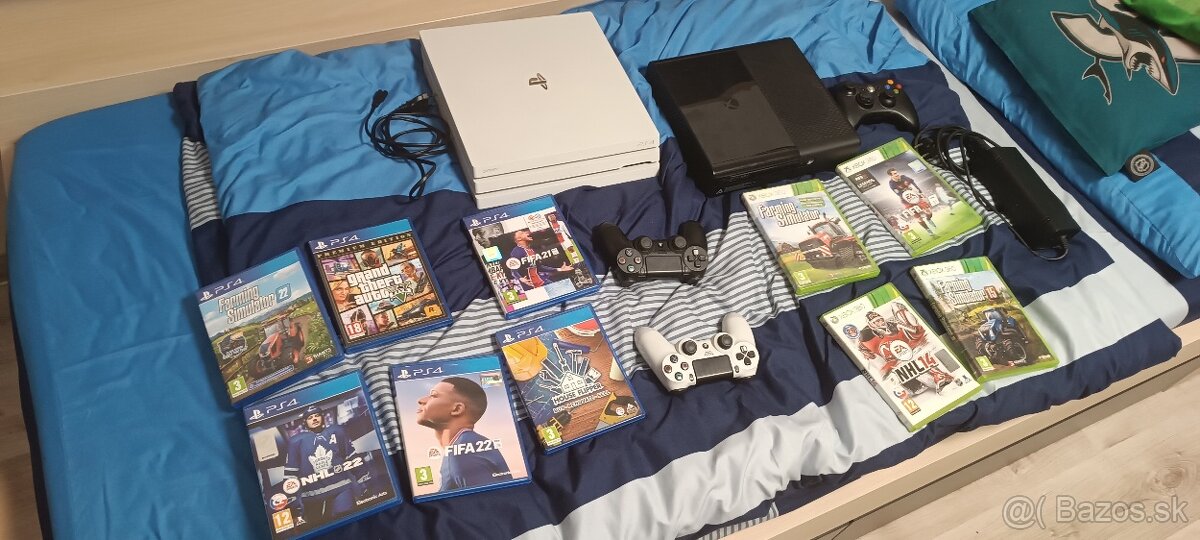 PS4 Pro+Xbox 360e 500gb verzia +hry - 3