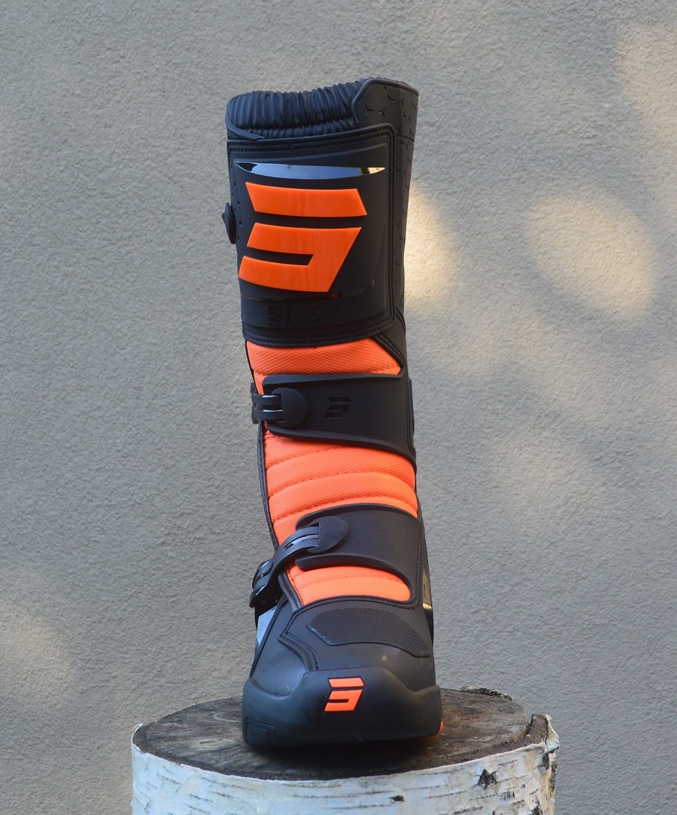 Čižmy SHOT oranžové čierne fluo - 3