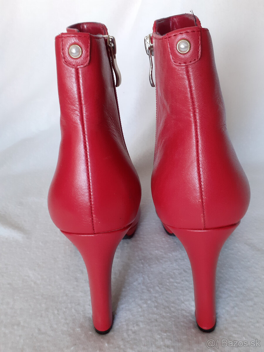 Dámske nízke kožené čižmy (čižmičky) Kate Gray č.40 - 3