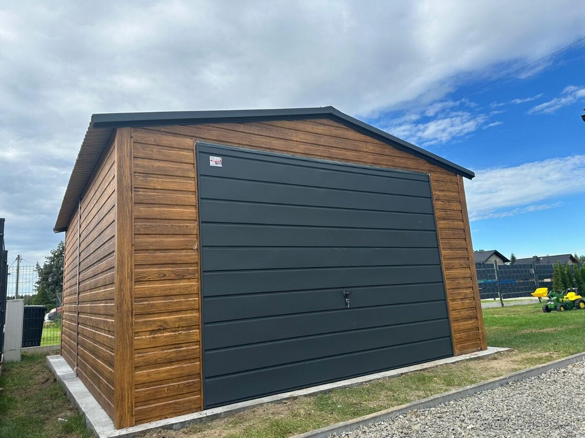 Plechová garáž 4x5m - 3