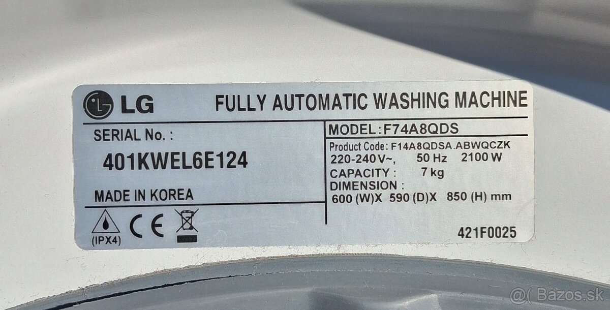 Automatická práčka LG - 3