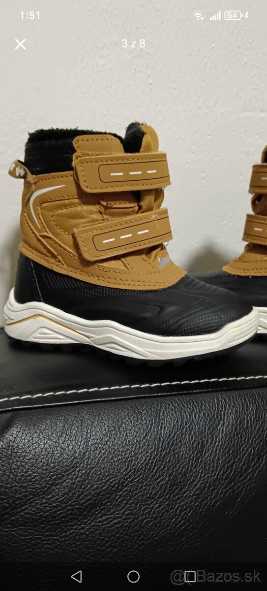 Chlapčenské zimné čižmy č.23 - 3