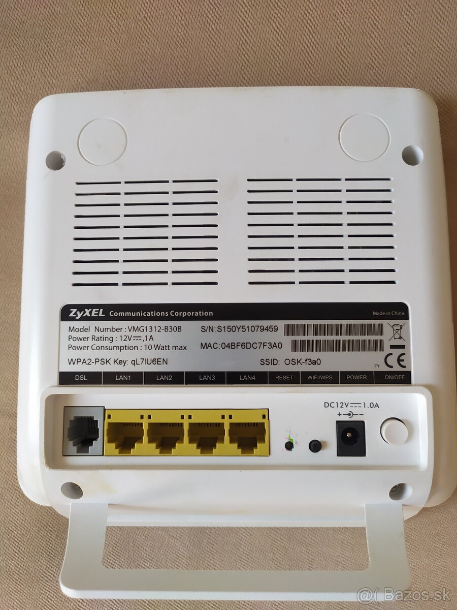 Modem-router ADSL, VDSL, DSL, Zyxel-WMG1312-B30B - 3