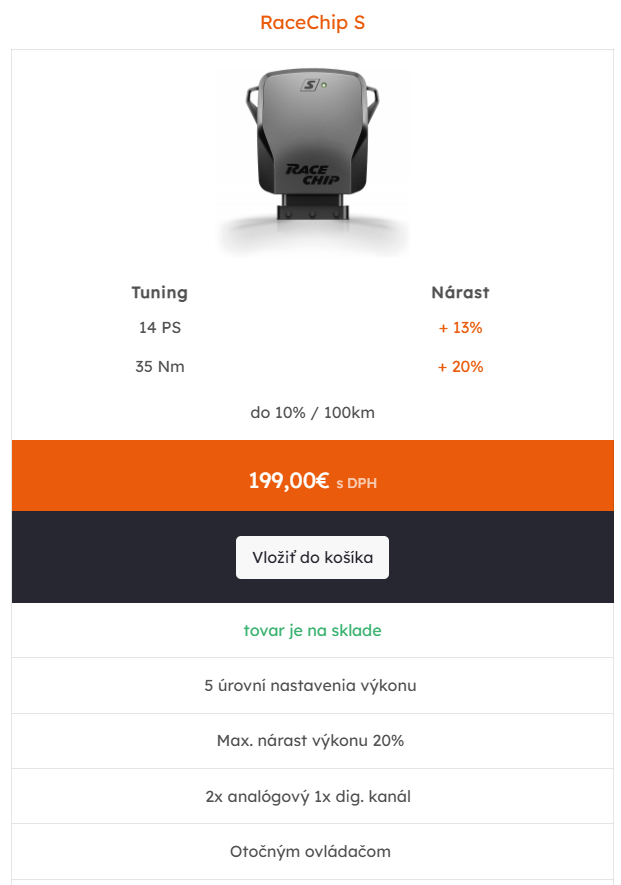 RaceChip S - Škoda Fabia 1.2 TSI 81kw - 3