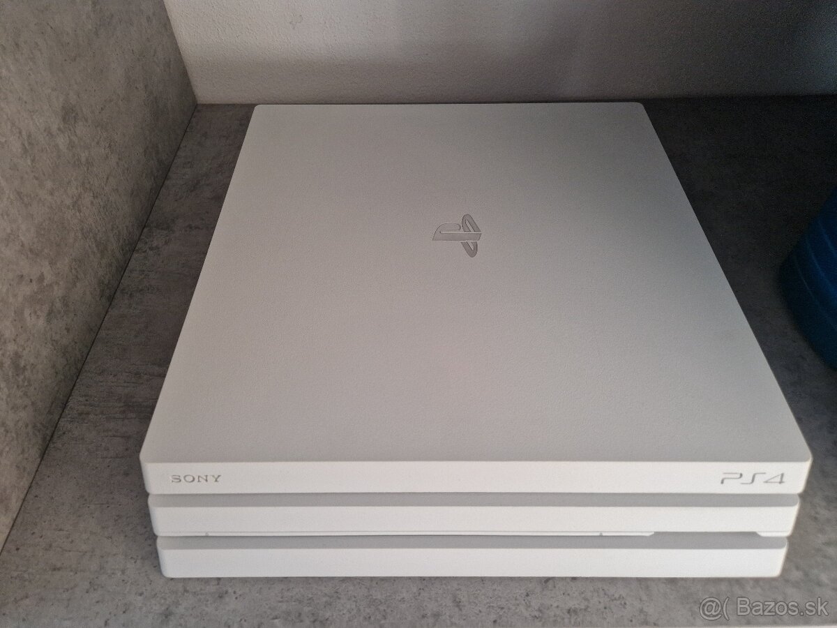 PS4 PRO 1TB WHITE AKO NOVÁ - 3